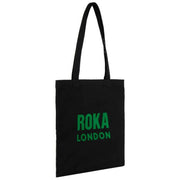 Roka Notting Hill Small Tote Bag - Black/Emerald Green