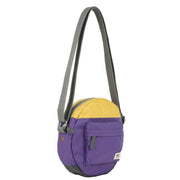 Roka Paddington B Creative Waste Two Tone Recycled Canvas Crossbody Bag - Imperial Purple/Bamboo Yellow