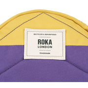 Roka Paddington B Creative Waste Two Tone Recycled Canvas Crossbody Bag - Imperial Purple/Bamboo Yellow