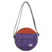 Roka Paddington B Creative Waste Two Tone Recycled Canvas Crossbody Bag - Imperial Purple/Orange Rooibos