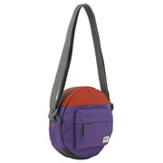 Roka Paddington B Creative Waste Two Tone Recycled Canvas Crossbody Bag - Imperial Purple/Orange Rooibos
