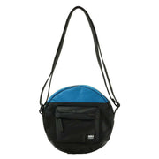 Roka Paddington B Small Creative Waste Two Tone Recycled Nylon Crossbody Bag - Black/Sea Port Blue