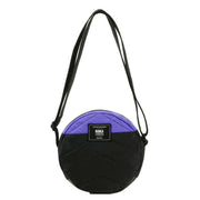 Roka Paddington B Small Creative Waste Two Tone Recycled Nylon Crossbody Bag - Black/Simple Purple
