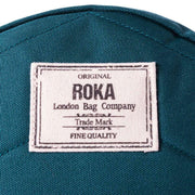 Roka Paddington B Small Sustainable Canvas Crossbody Bag - Teal Green
