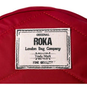 Roka Paddington B Small Sustainable Nylon Crossbody Bag - Cranberry Red