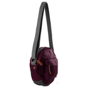 Roka Paddington B Small Sustainable Nylon Crossbody Bag - Plum Purple