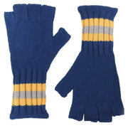 Roka Primrose Fingerless Gloves - Galactic Blue/Yoke Yellow