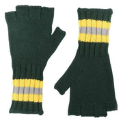 Roka Primrose Fingerless Gloves - Teal Green/Yellow