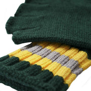 Roka Primrose Fingerless Gloves - Teal Green/Yellow