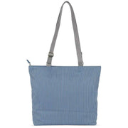 Roka Trafalgar B Medium Hickory with Red Recycled Canvas Tote Bag - Red/Blue/White