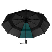 Roka Waterloo Recycled Nylon Umbrella - Black/Teal