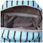 Roka Willesden B Large Recycled Canvas Crossbody Bag - Blue Stripe