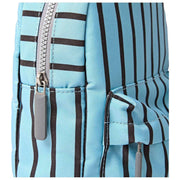 Roka Willesden B Large Recycled Canvas Crossbody Bag - Blue Stripe