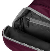 Roka Willesden B Sustainable Nylon Scooter Bag - Plum Burgundy