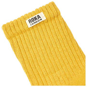 Roka Windsor Solid Crew Socks  - Corn Yellow