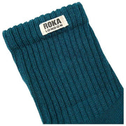 Roka Windsor Solid Crew Socks  - Teal