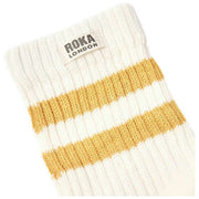 Roka Windsor Stripe Crew Socks - Corn Yellow