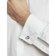 Simon Carter Artists Palette Cufflinks - Silver/Multi-colour