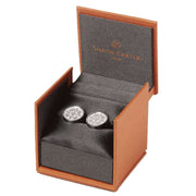 Simon Carter Bouqet Cufflinks - Silver/Pink