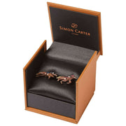 Simon Carter Race Horse Cufflinks - Brown/Silver
