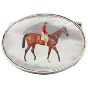 Simon Carter Stubbs Horse Cufflinks - Silver/Brown
