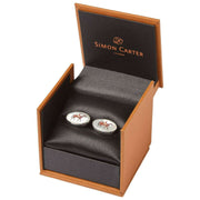 Simon Carter Stubbs Horse Cufflinks - Silver/Brown