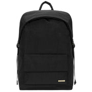 Smith and Canova Flapover Nylon Backpack - Black
