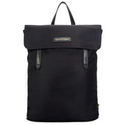 Smith and Canova Nylon Flapover Backpack - Black