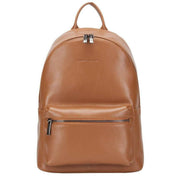 Smith and Canova Smooth Leather Zip Around Backpack - Tan
