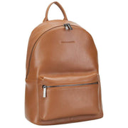 Smith and Canova Smooth Leather Zip Around Backpack - Tan