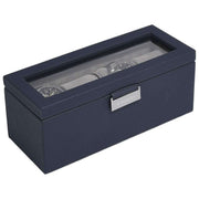 Stackers 4 Piece Watch Box - Navy Blue