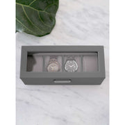 Stackers 4 Piece Watch Box - Slate Grey