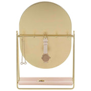 Stackers Dressing Table Mirror and Jewellery Stand - Blush/Gold