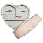 Stackers Heart Travel Mum Jewellery Box - Blush/Gold
