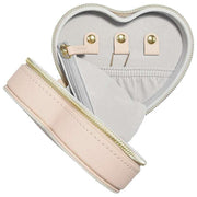 Stackers Heart Travel Mum Jewellery Box - Blush/Gold