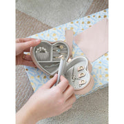 Stackers Heart Travel Mum Jewellery Box - Blush/Gold
