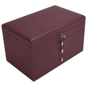 Stackers Large Luxury Jewellery Box - Burgundy