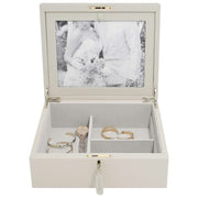 Stackers Luxury Medium Photo Jewellery Box - Oatmeal Cream