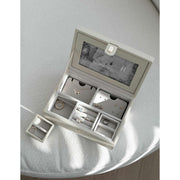 Stackers Luxury Photo Jewellery Box - Oatmeal Cream