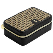 Stackers Luxury Travel Jewellery Box - Black Raffia