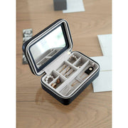 Stackers Luxury Travel Jewellery Box - Black Raffia