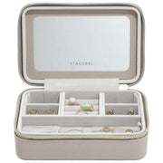 Stackers Luxury Travel Jewellery Box - Taupe Raffia