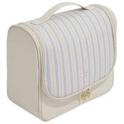 Stackers Medium Hanging Wash Bag - Oatmeal/Blue