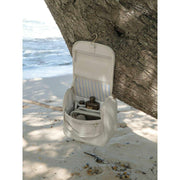 Stackers Medium Hanging Wash Bag - Oatmeal/Blue