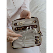 Stackers Mini Jewellery Roll - Burgundy
