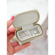 Stackers Petite Zipped Travel Jewellery Box - Oatmeal