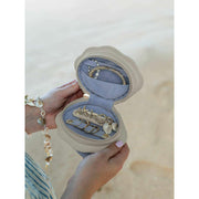 Stackers Shell Travel Jewellery Box - Oatmeal Cream