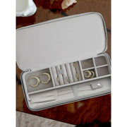 Stackers Sleek Necklace Zipped Travel Jewellery Box - Pebble Grey