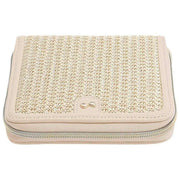 Stackers Square Jewellery Roll - Blush Raffia
