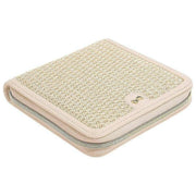Stackers Square Jewellery Roll - Blush Raffia